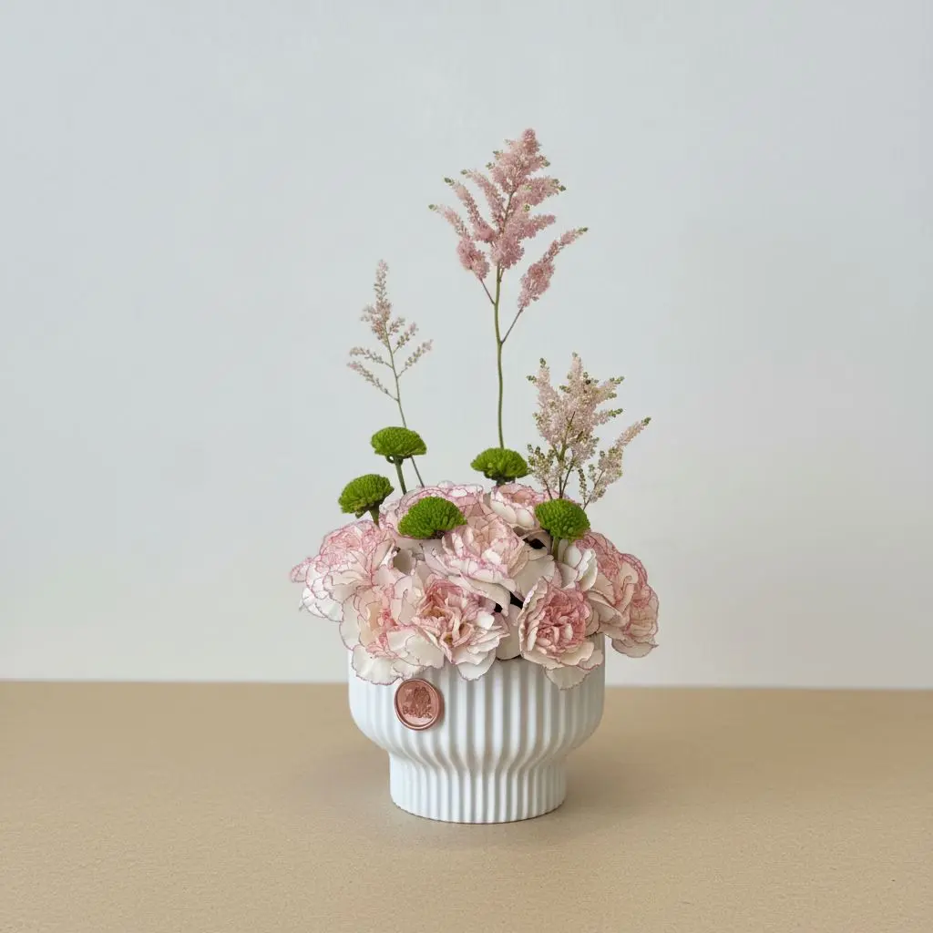 Pink unique vase 