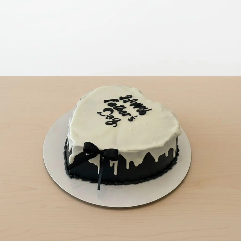 Fathers day heart cake (chocolate)