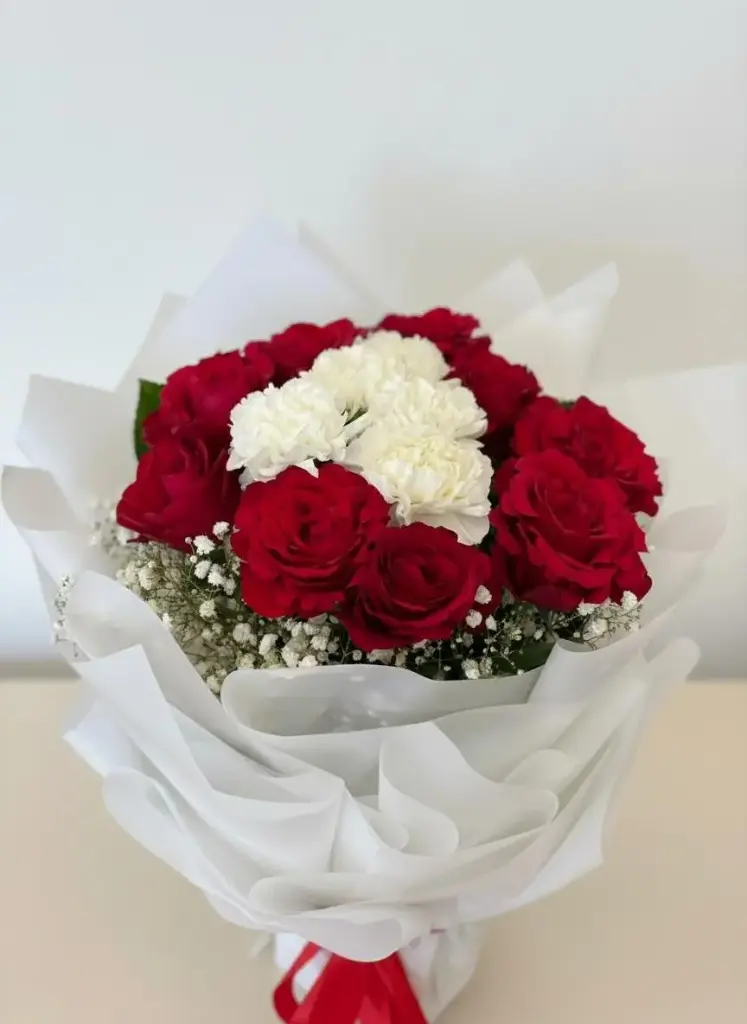 Red&white bouquet