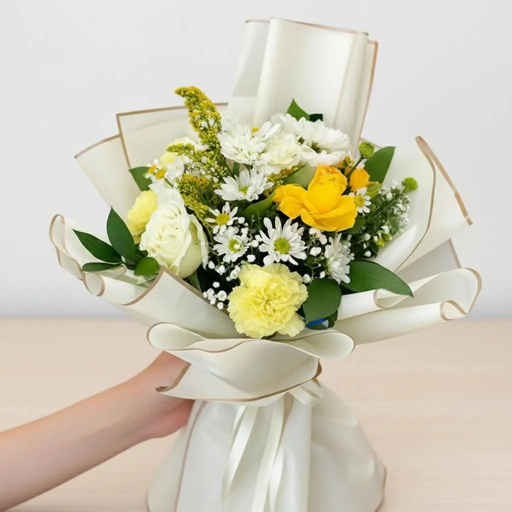 White & yellow Small Bouquet