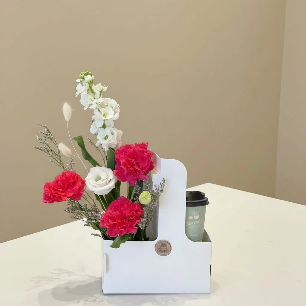 Combo : Flowers & Drink